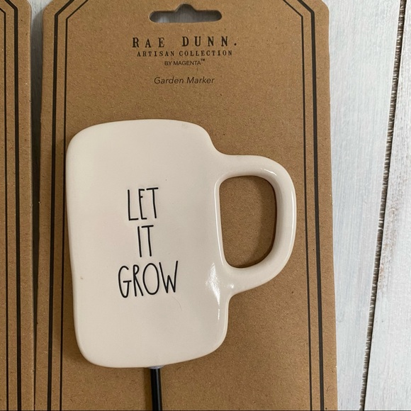NWT Rae Dunn Let It Grow Mug Garden Marker - Picture 4 of 7